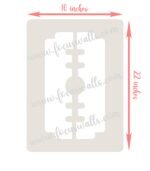 FW6007 -Reusable Wall Stencil Design-16*22 Inch - Image 2