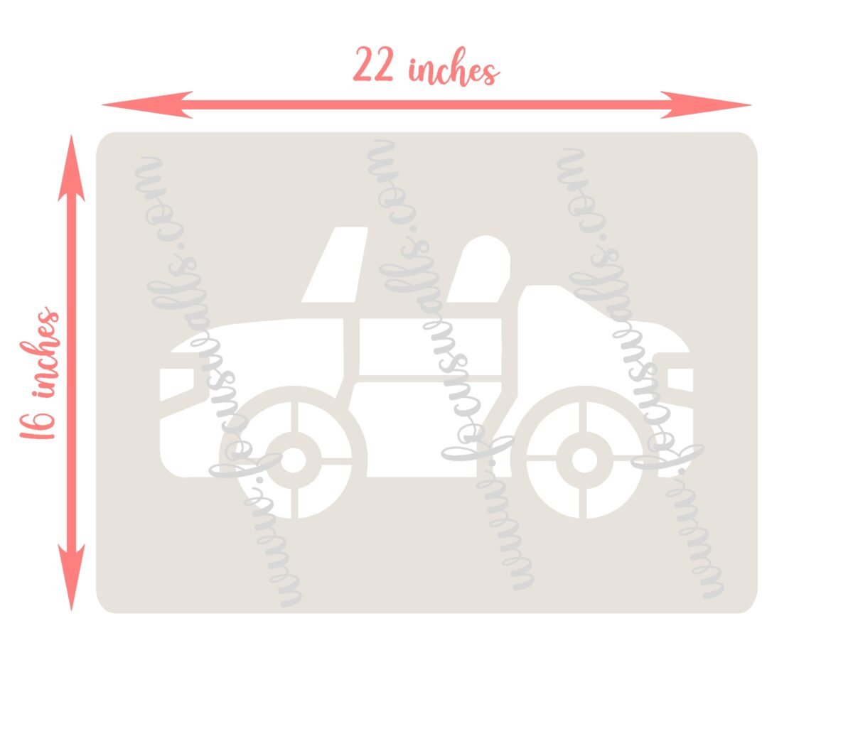 FW6008 -Reusable Wall Stencil Design-16*22 Inch - Image 2