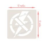 FW6009 -Reusable Wall Stencil Design-12*12 Inch - Image 2
