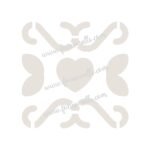 FW6028 -Reusable Wall Stencil Design