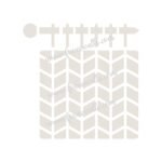 FW6044 -Reusable Wall Stencil Design