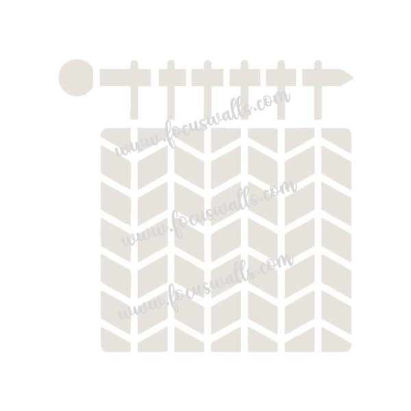 FW6044 -Reusable Wall Stencil Design