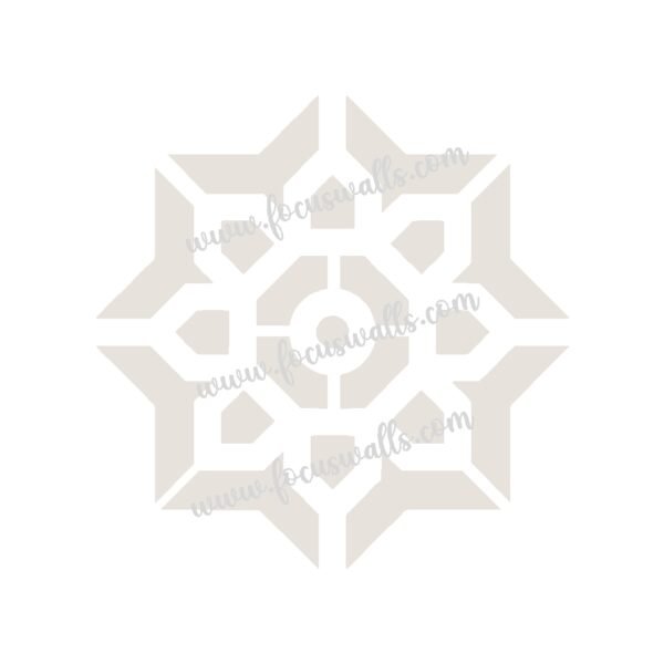 FW6050 -Reusable Wall Stencil Design