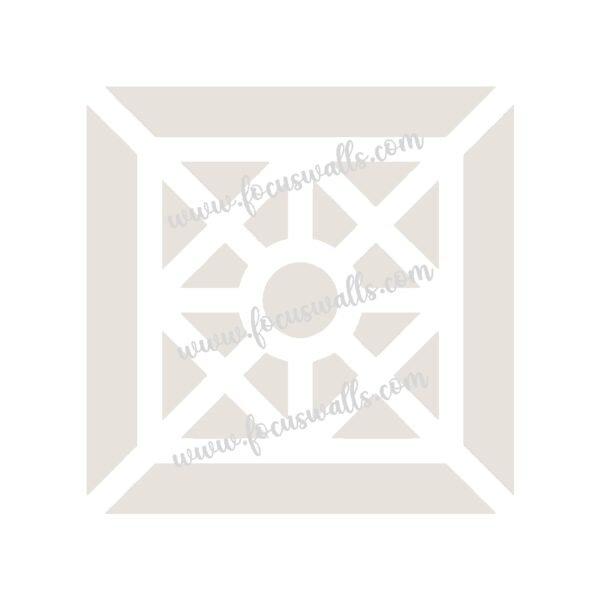 FW6084 -Reusable Wall Stencil Design