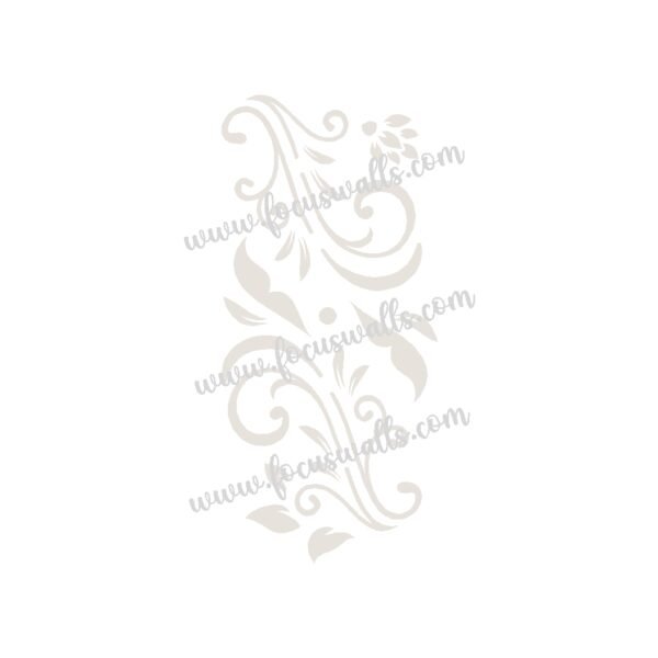 FW6111 -Reusable Wall Stencil Design