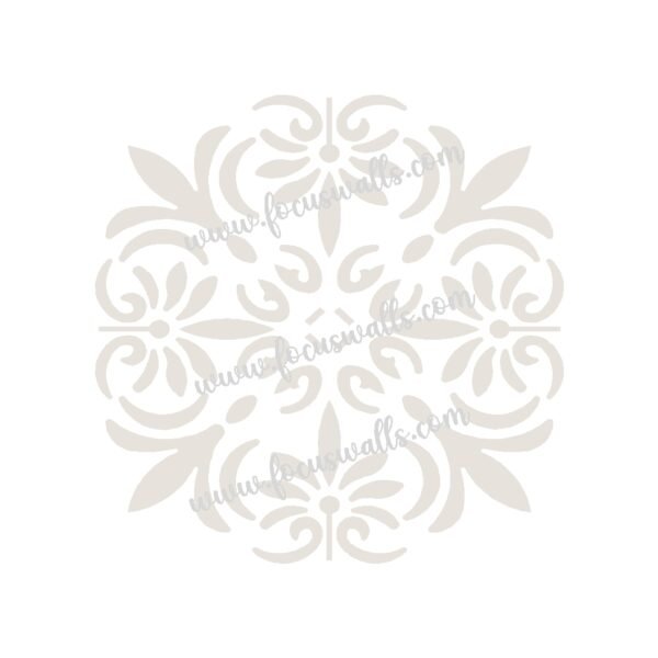 FW6124 -Reusable Wall Stencil Design