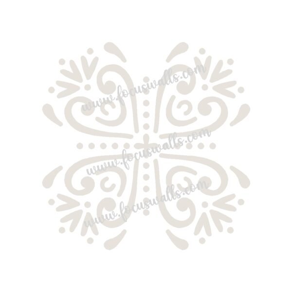FW6149 -Reusable Wall Stencil Design