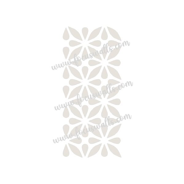 FW6169 -Reusable Wall Stencil Design