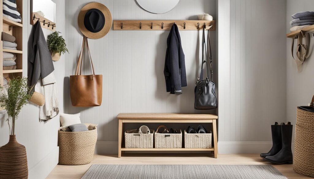 Smart storage ideas for entryway